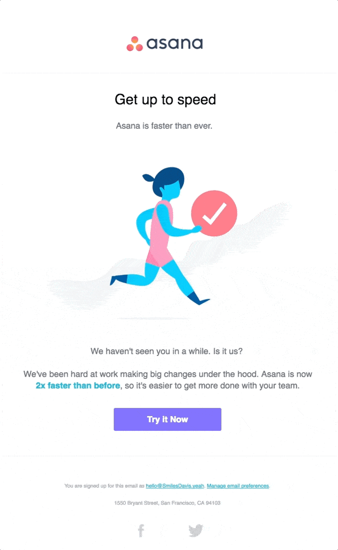 asana win-back series