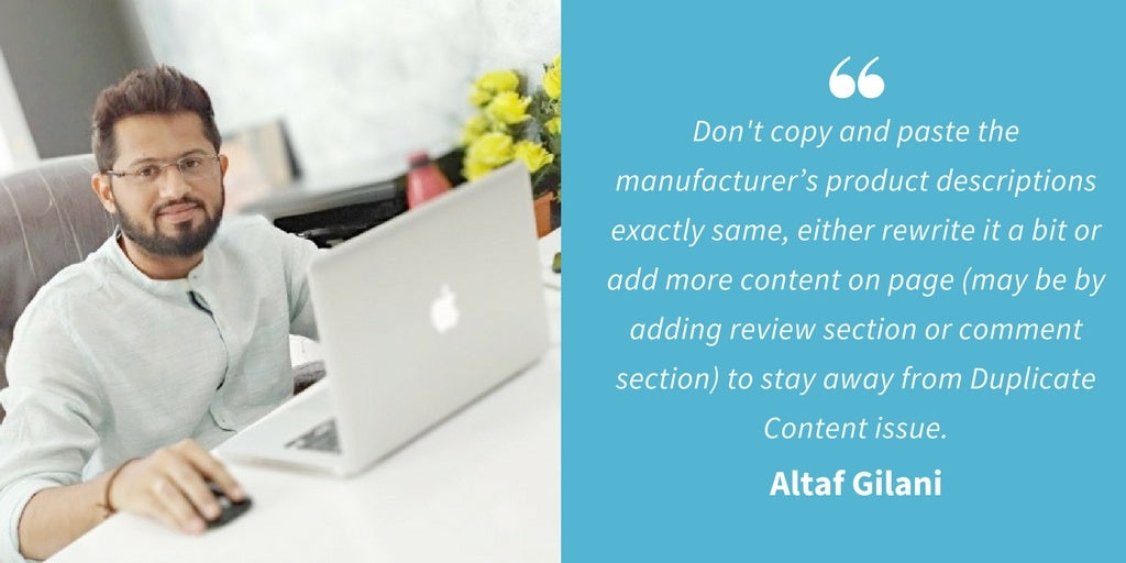 SEO Quotes - Altaf Gilani