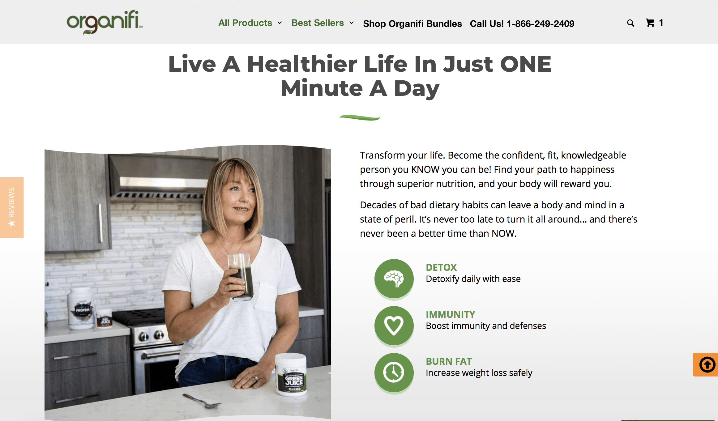 Organifi product page