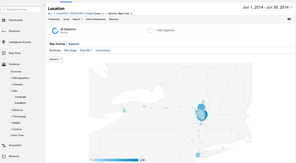 analyzing demographics in google analytics