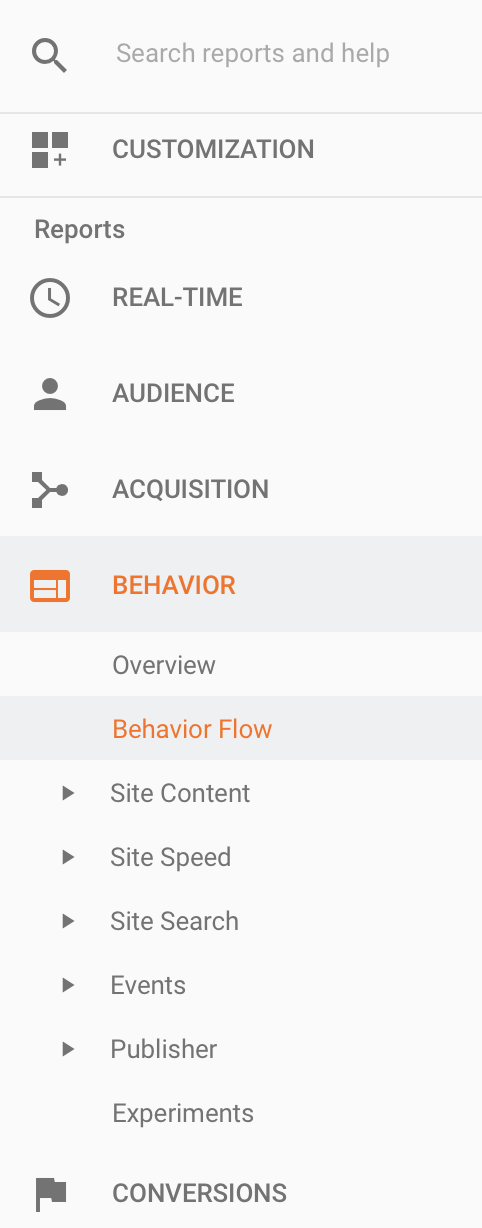 behavior reports google analytics