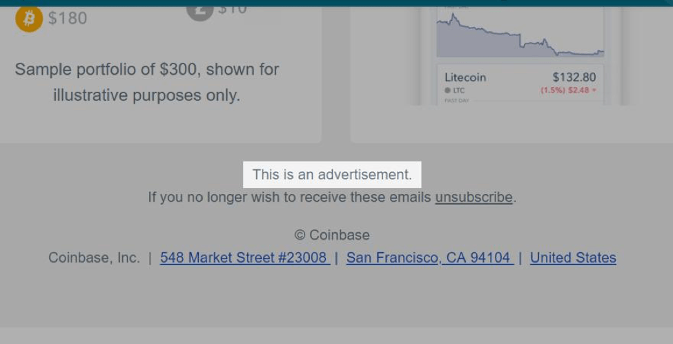 is your email an ad?