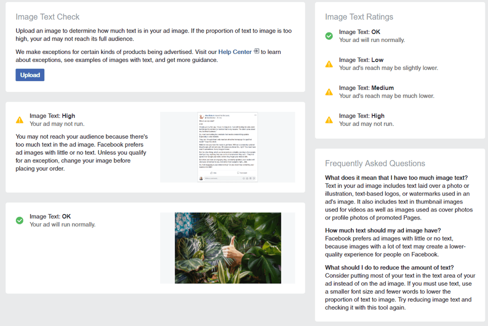 text overlay tool facebook ads
