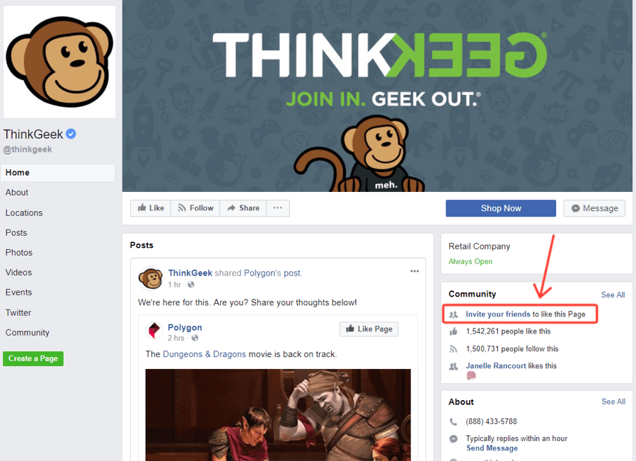 how to create a facebook page
