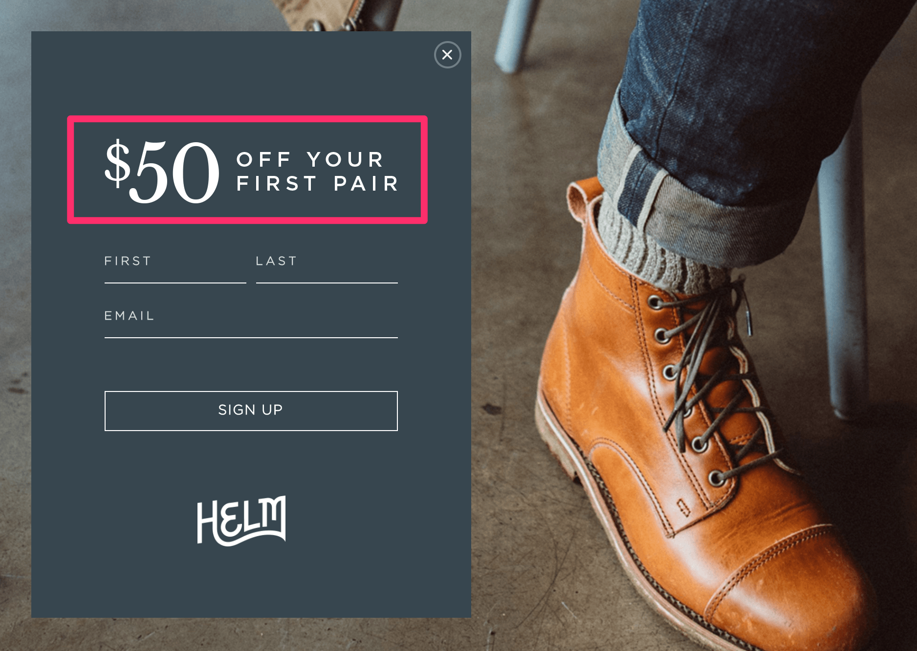 Helm Signup Offer