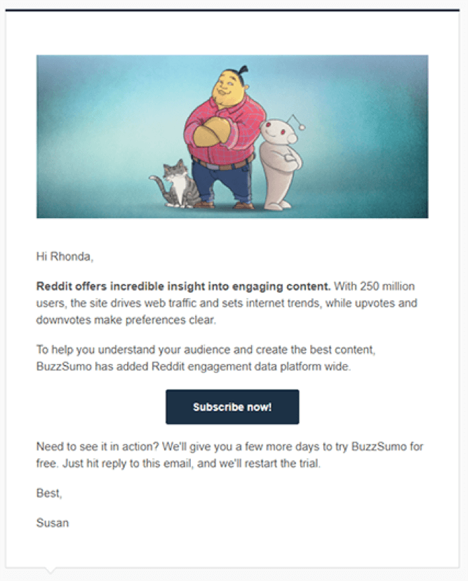 CTA examples email