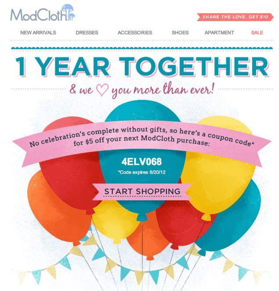 customer loyalty emails